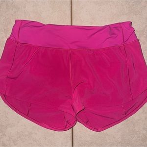 Lululemon Speed Up Lined Short 4”, Sonic Pink, Size 10 Tall